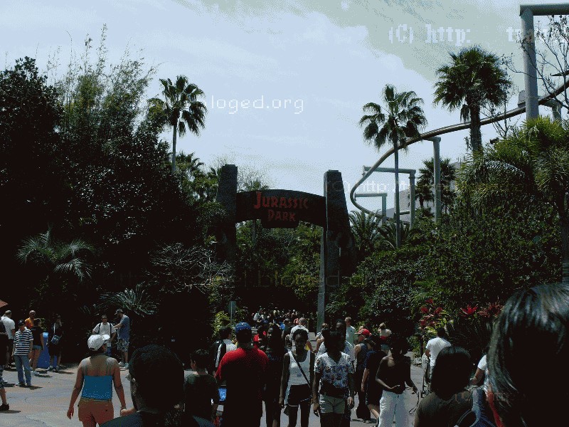 Парк юрского периода Парк юрского периода в парке Universal Studios, Orlando, Florida.