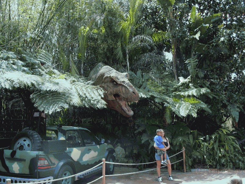 Парк Юрского Периода Парк юрского периода в парке Universal Studios, Orlando, Florida.